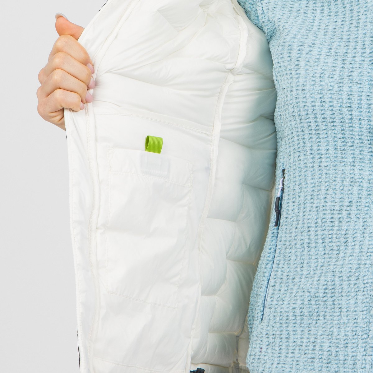 Karpos Valparola Giacca Termica con Cappuccio Donna - Vaporous Gray - immagine 5
