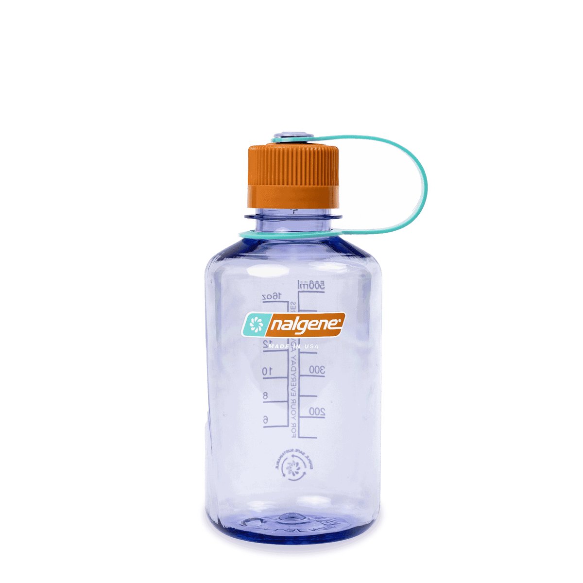 Nalgene Sustain Borraccia 0,5 L Bocca Stretta Ametista – vista frontale