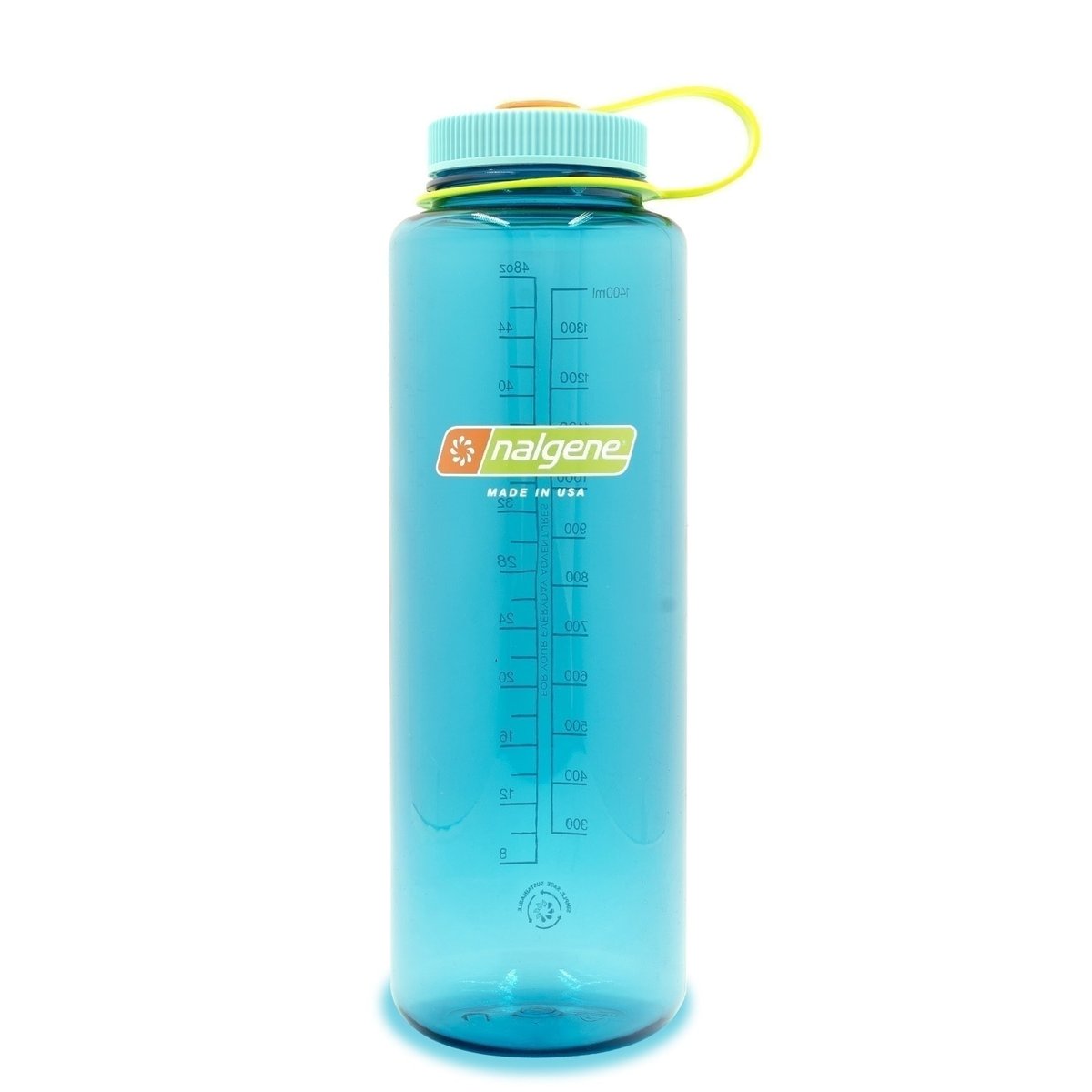 Nalgene Sustain Borraccia 1,5 L Bocca Larga Ceruleo – vista frontale