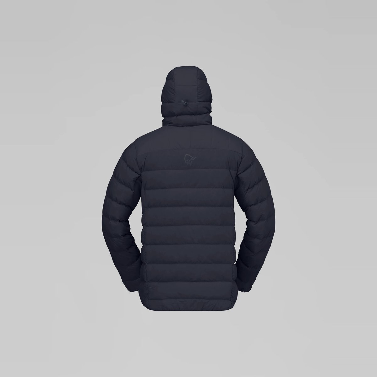 Norrøna Femund Down700 Zip Hood Piumino Uomo – Caviar Black, dettaglio 2