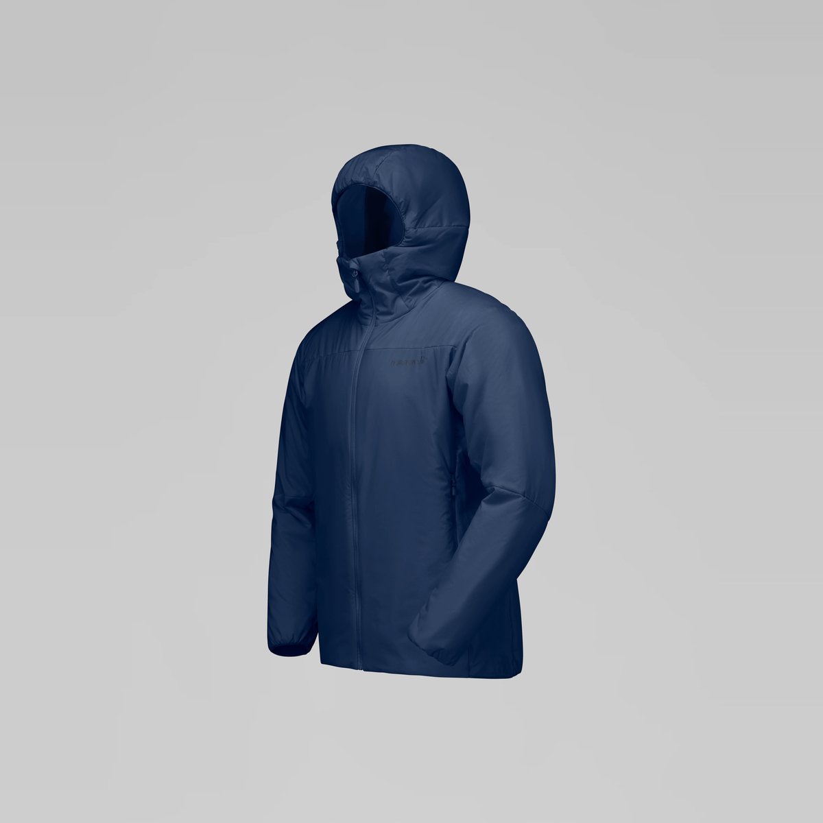 Norrøna Femund Thermo60 Zip Hood Giacca Imbottita Uomo – Indigo Night, dettaglio 1