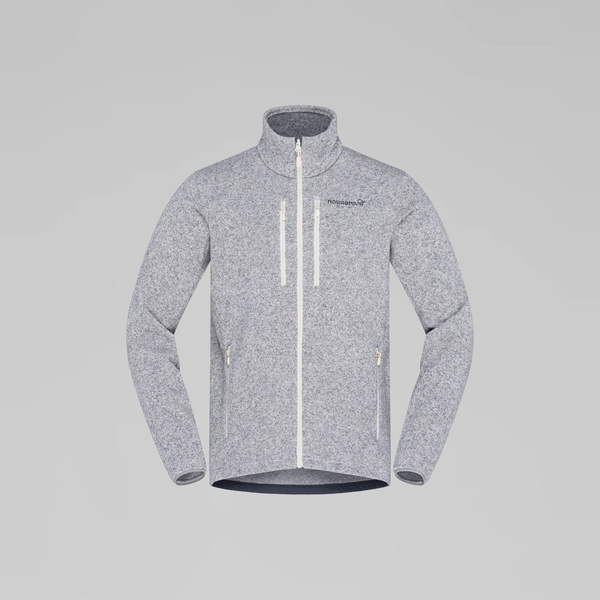 Norrøna Femund Warm2 Giacca in Pile Uomo – Whisper White, vista frontale