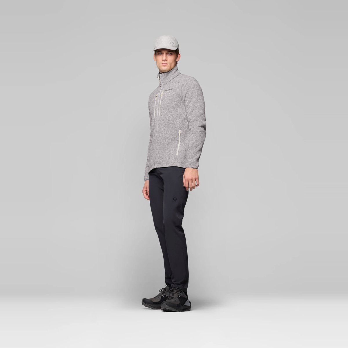 Norrøna Femund Warm2 Giacca in Pile Uomo – Whisper White, dettaglio 5