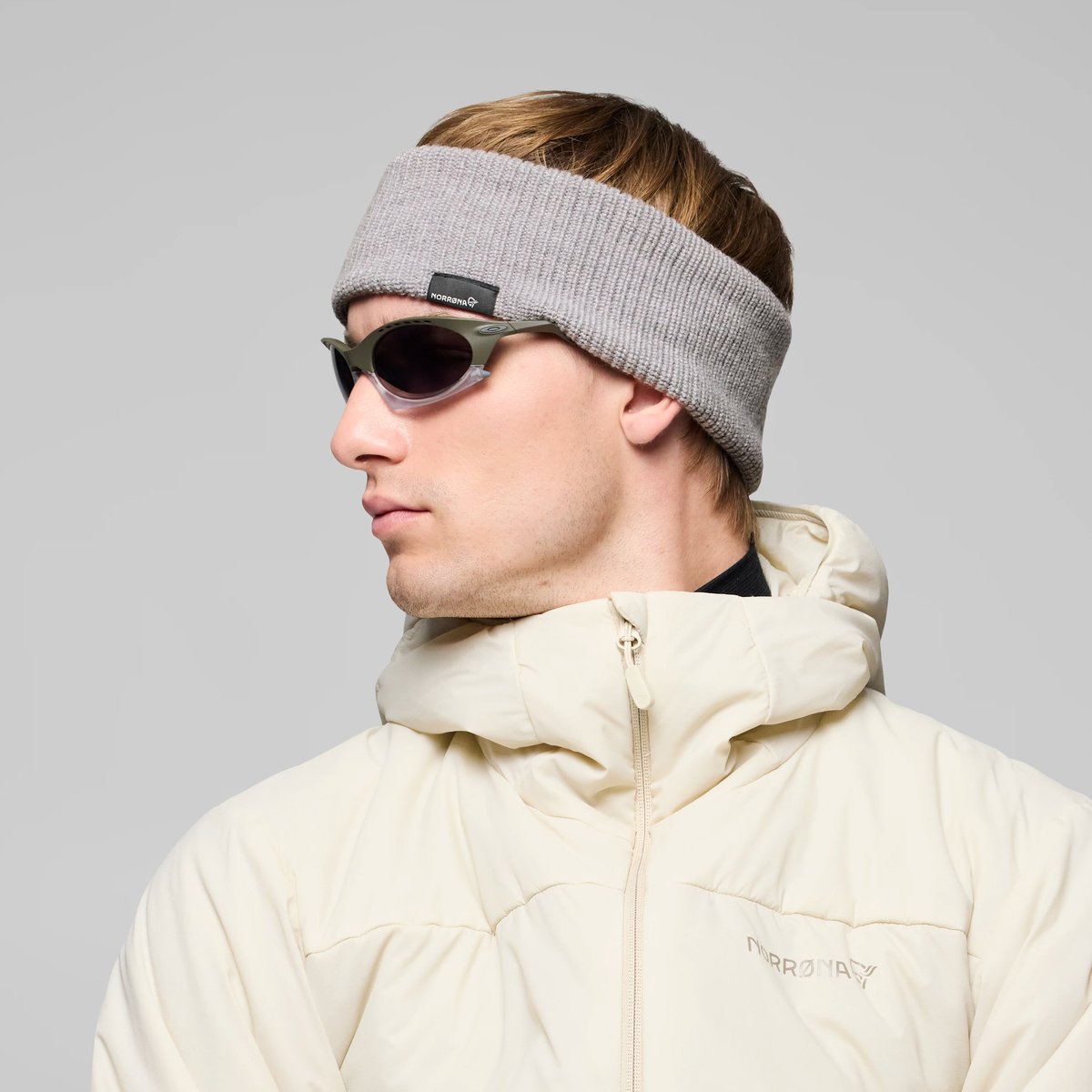 Norrøna /29 Heavy Merinoull Fascia Unisex – Grey Melange, dettaglio 1