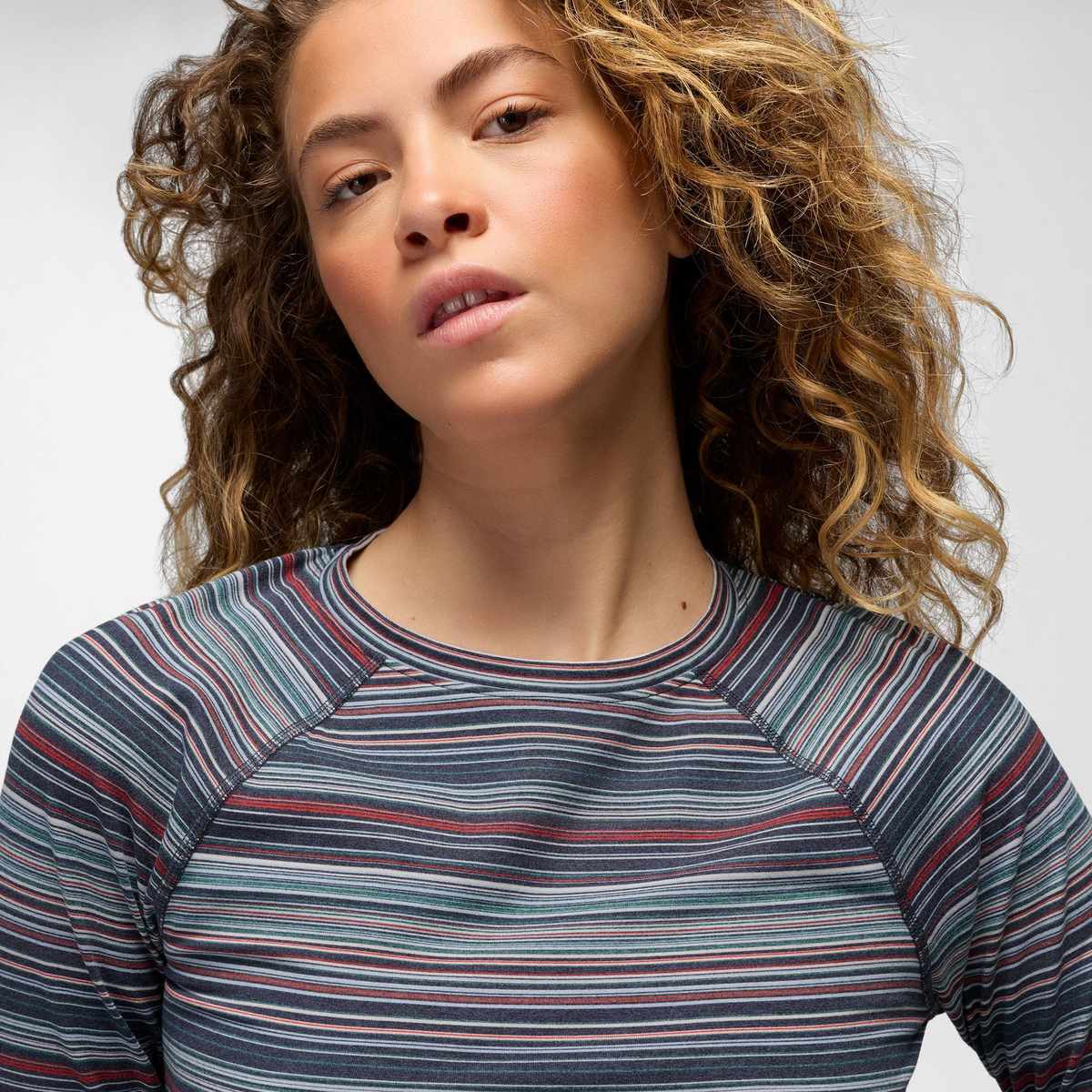 Prana Heavana Maglia Maniche Lunghe Donna – Nautical Microstripe, dettaglio 1