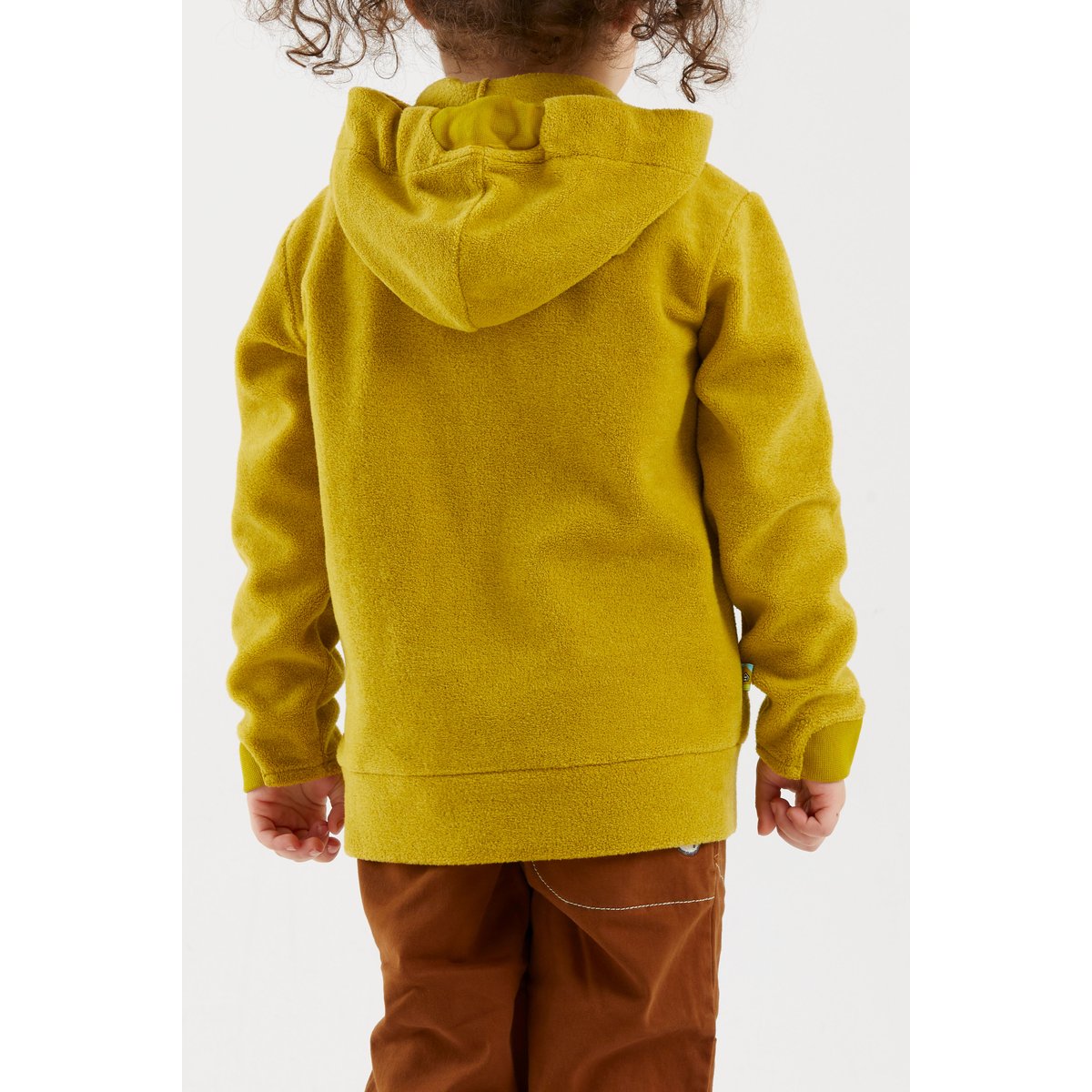 E9 B-Peace Felpa con Cappuccio Bambino – Lemon, indossato