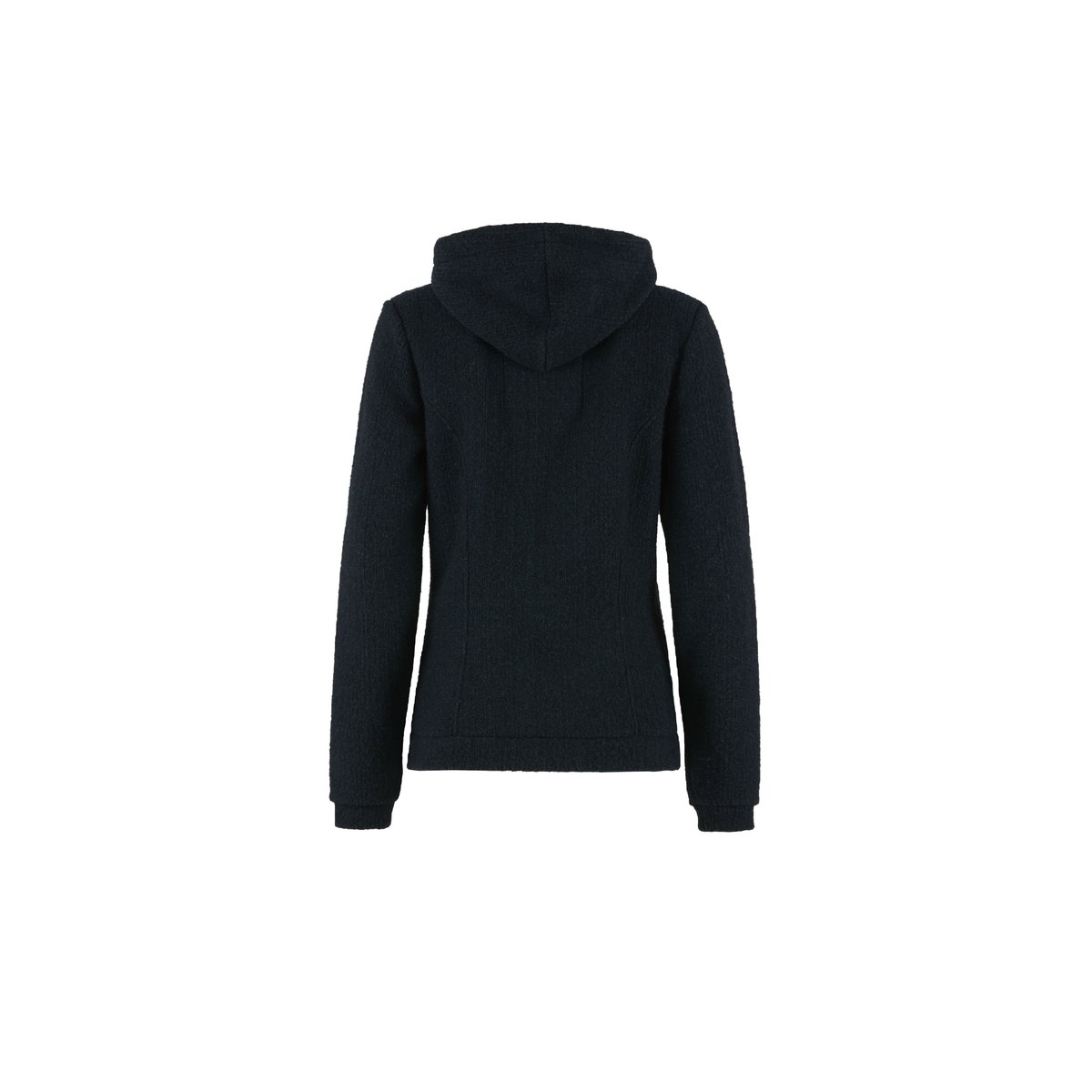 E9 Mimma Felpa Full Zip con Cappuccio Donna – Petrol Blue, retro