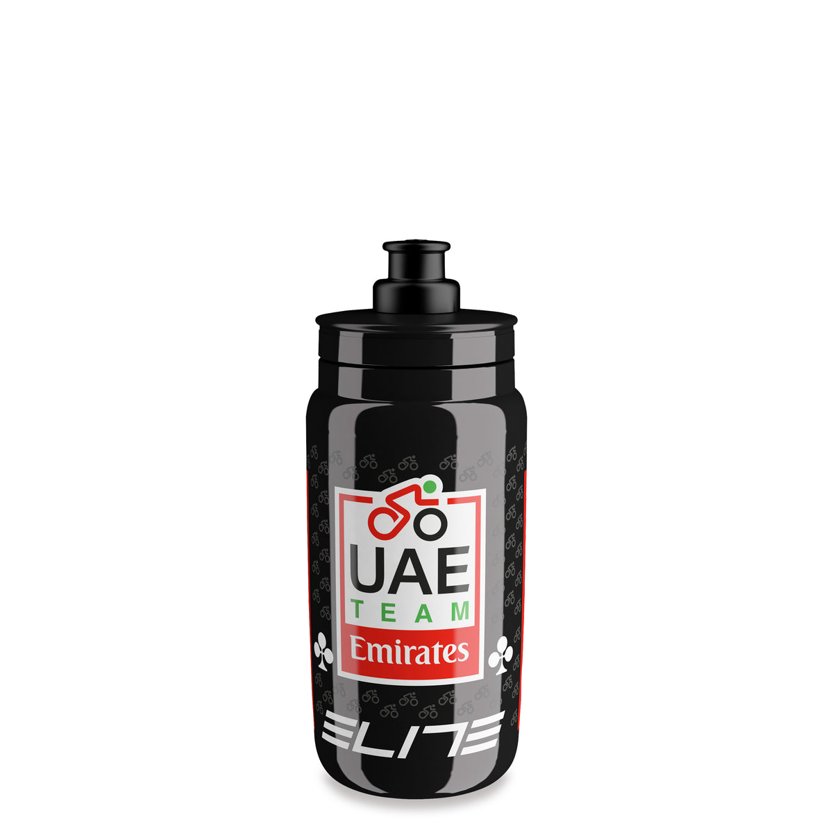 Elite Fly Team Borraccia 550 ml UAE Team Emirates Pearl Black – UAE Team Emirates Pearl Black, vista frontale