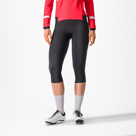 Castelli Entrata W Bibknicker Salopette 3/4 Ciclismo Donna – Black, vista frontale