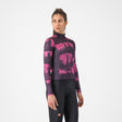 Castelli Blur Thermal Maglia Ciclismo Manica Lunga Donna – Dark Night Violet, vista frontale