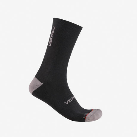 Castelli Venti Soft Merino Calze Ciclismo Invernali Unisex – Black, vista frontale