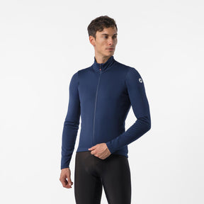 Castelli Competizione Thermal Maglia Ciclismo Manica Lunga Uomo – Belgian Blue, vista frontale