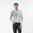 Castelli Nebula Thermal Maglia Ciclismo Manica Lunga Uomo – Silver Gray Nickel Gray, vista frontale