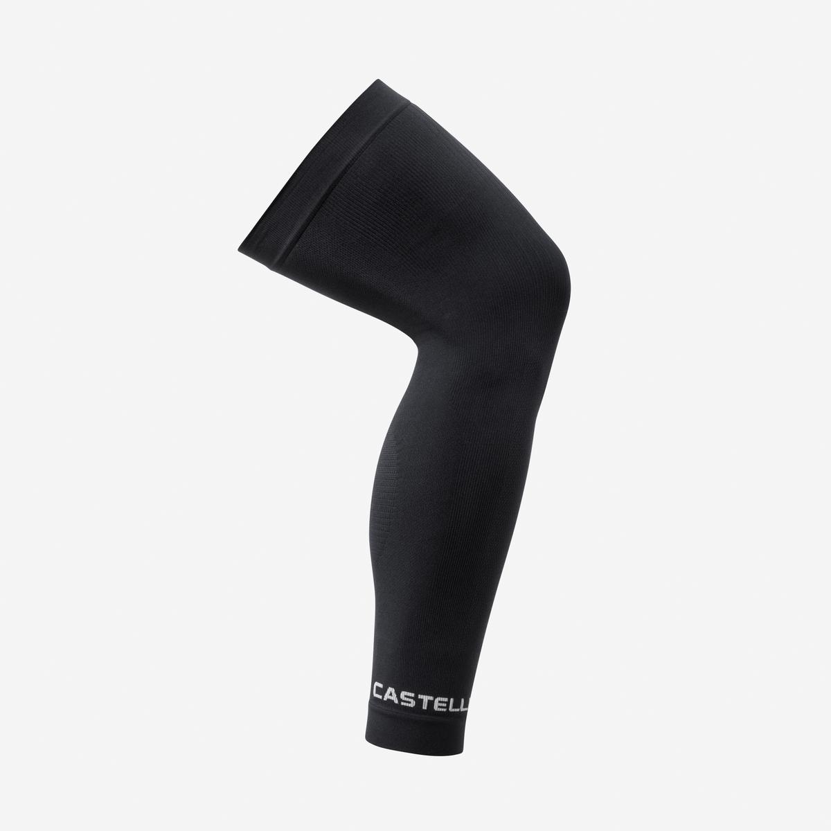 Castelli Pro Seamless 2 Knee/Leg Warmer Gambali Unisex – Black, vista frontale