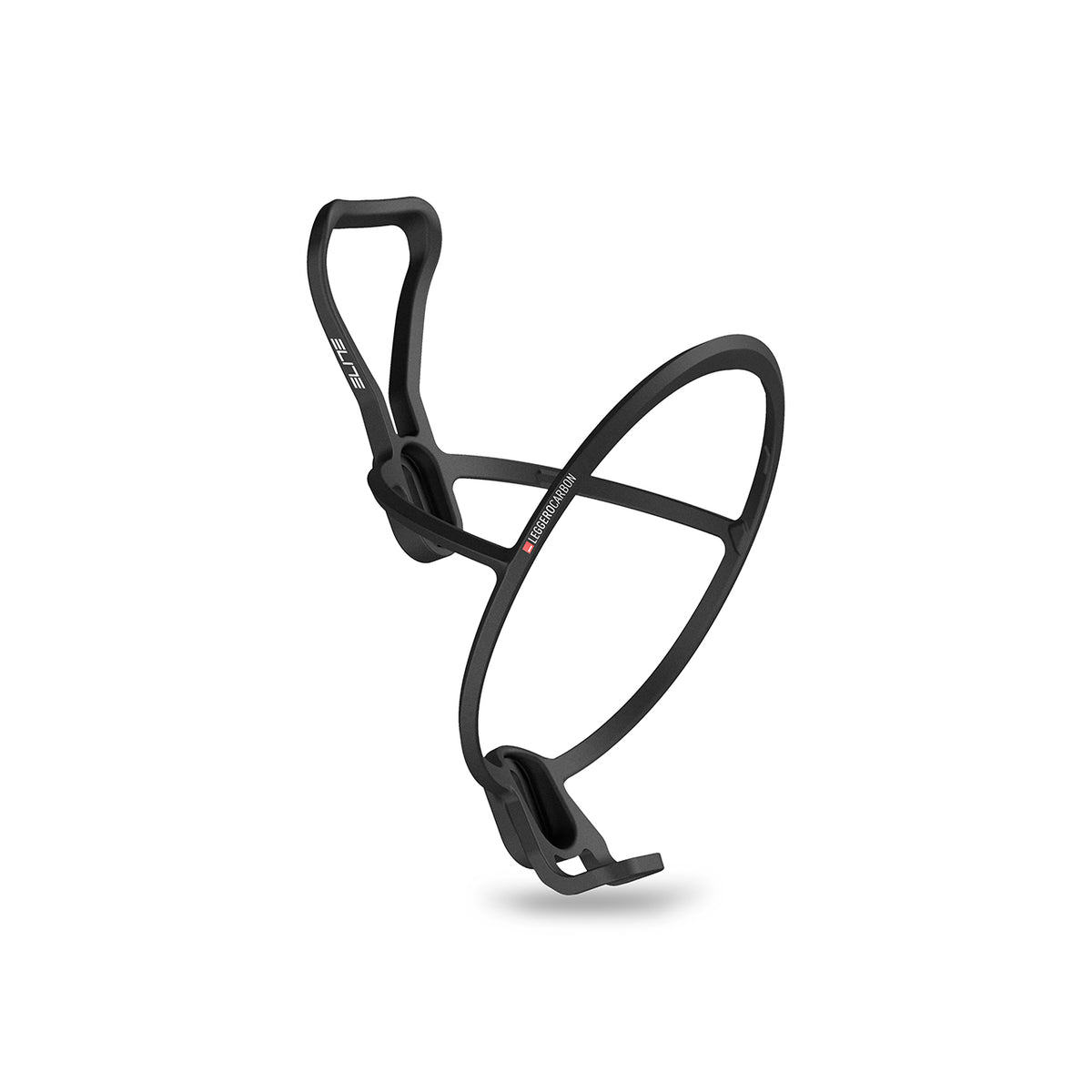 Elite Leggero Carbon Portaborraccia in Carbonio Black Matte – Black Matte, vista frontale