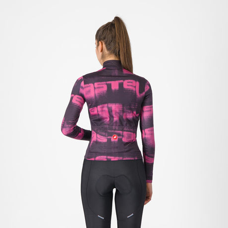 Castelli Blur Thermal Maglia Ciclismo Manica Lunga Donna – Dark Night Violet, dettaglio 1