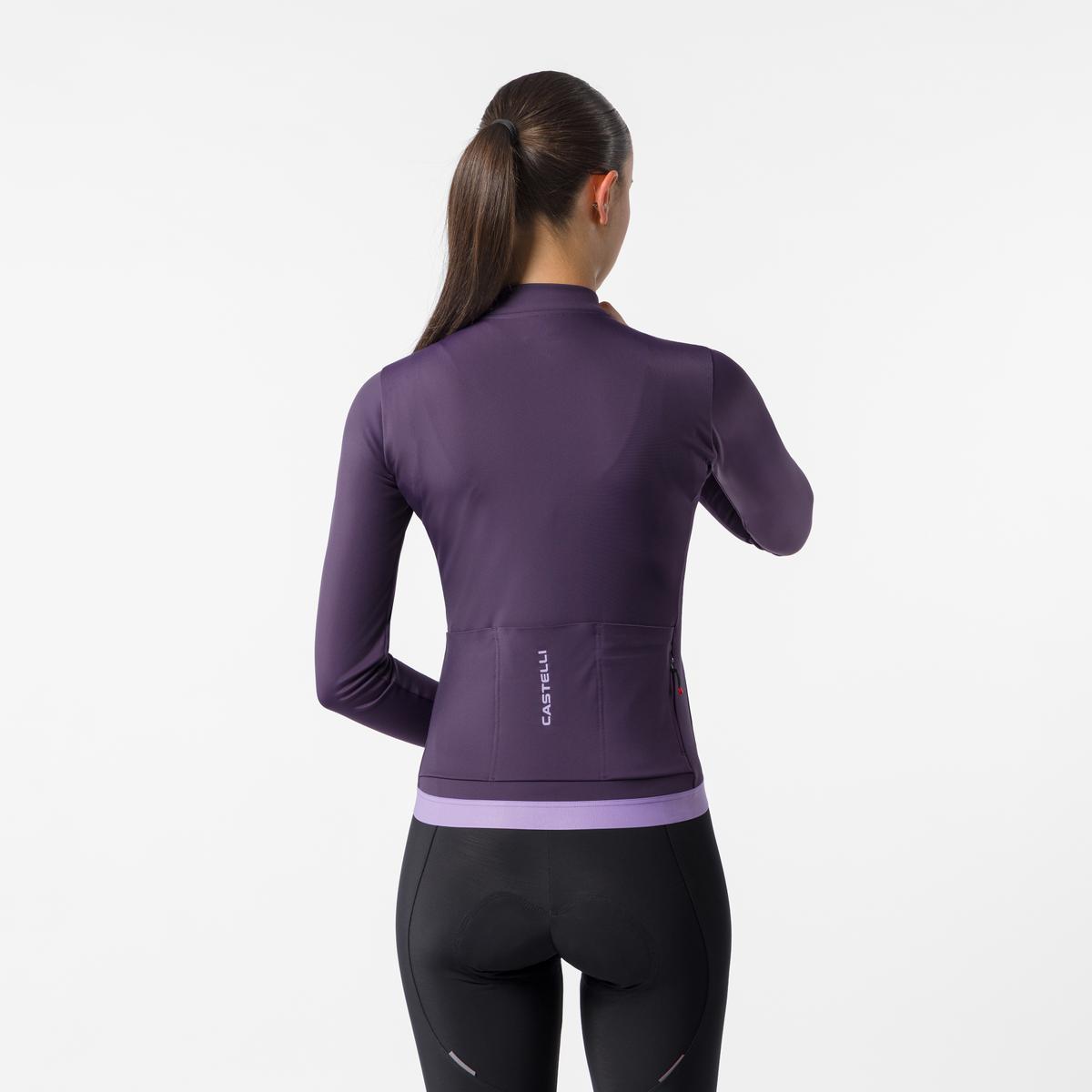 Castelli Espresso Thermal 2 W Maglia Ciclismo Manica Lunga Donna – Night Shade, dettaglio 1