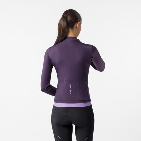 Castelli Espresso Thermal 2 W Maglia Ciclismo Manica Lunga Donna – Night Shade, dettaglio 1
