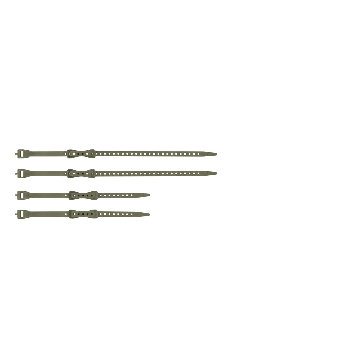 Sea to Summit Stretch-Loc Mini Strap Set 4 pz Burnt Olive – vista frontale