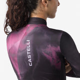 Castelli Prismatic Thermal Maglia Ciclismo Manica Lunga Donna – Black Deep Bordeaux, dettaglio 3