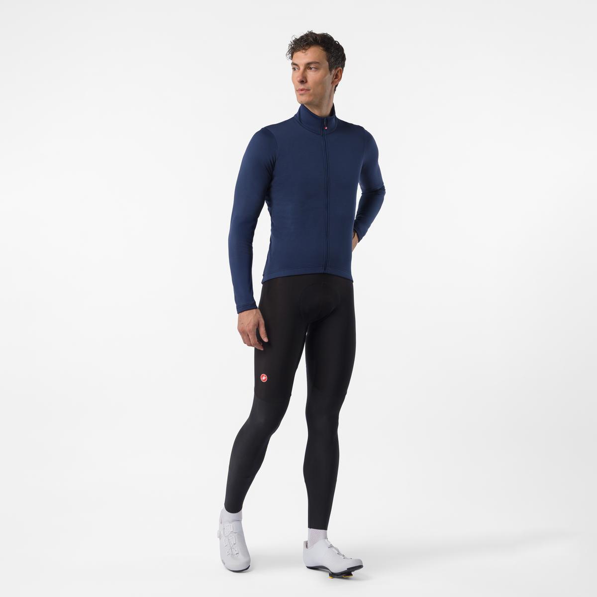 Castelli Competizione Thermal Maglia Ciclismo Manica Lunga Uomo – Belgian Blue, dettaglio 4