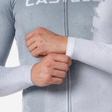Castelli Nebula Thermal Maglia Ciclismo Manica Lunga Uomo – Silver Gray Nickel Gray, dettaglio 4