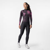 Castelli Prismatic Thermal Maglia Ciclismo Manica Lunga Donna – Black Deep Bordeaux, dettaglio 5