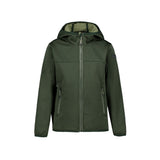 Icepeak Koloa Giacca Softshell Junior – Dark Green, vista frontale