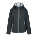 Icepeak Koloa Giacca Softshell Junior – Dark Grey, vista frontale