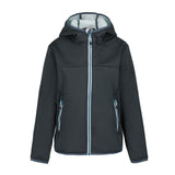 Icepeak Koloa Giacca Softshell Junior – Dark Grey, vista frontale
