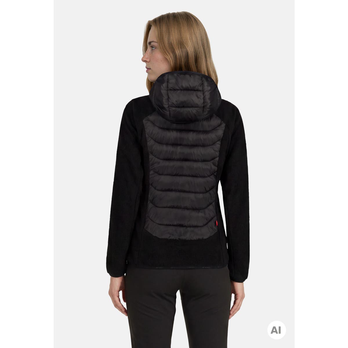 Icepeak Dakota Giacca Ibrida Donna – Black, indossato retro