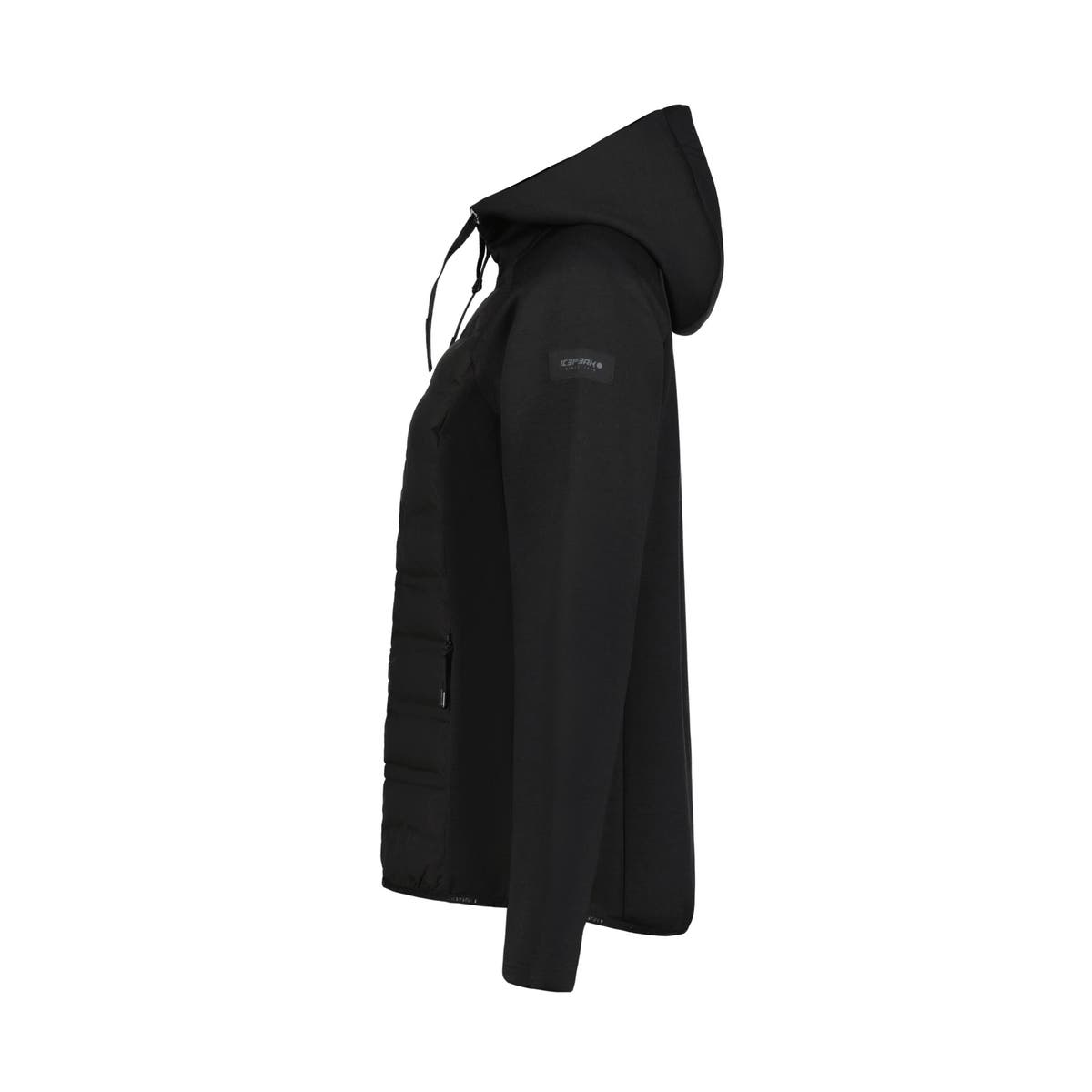 Icepeak Ashburn Giacca Ibrida Donna – Black, vista laterale