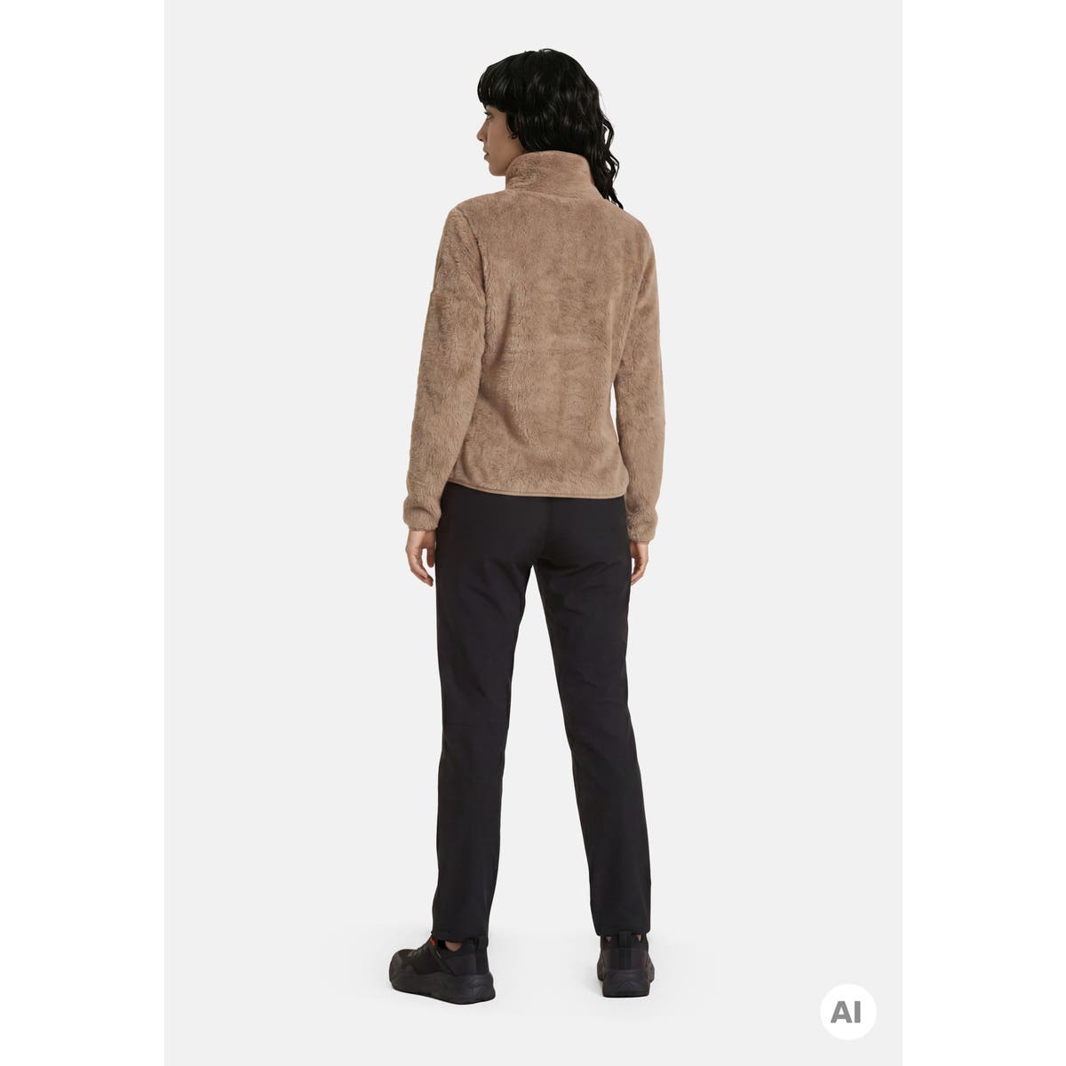 Icepeak Colony Pile Donna – Camel, indossato retro