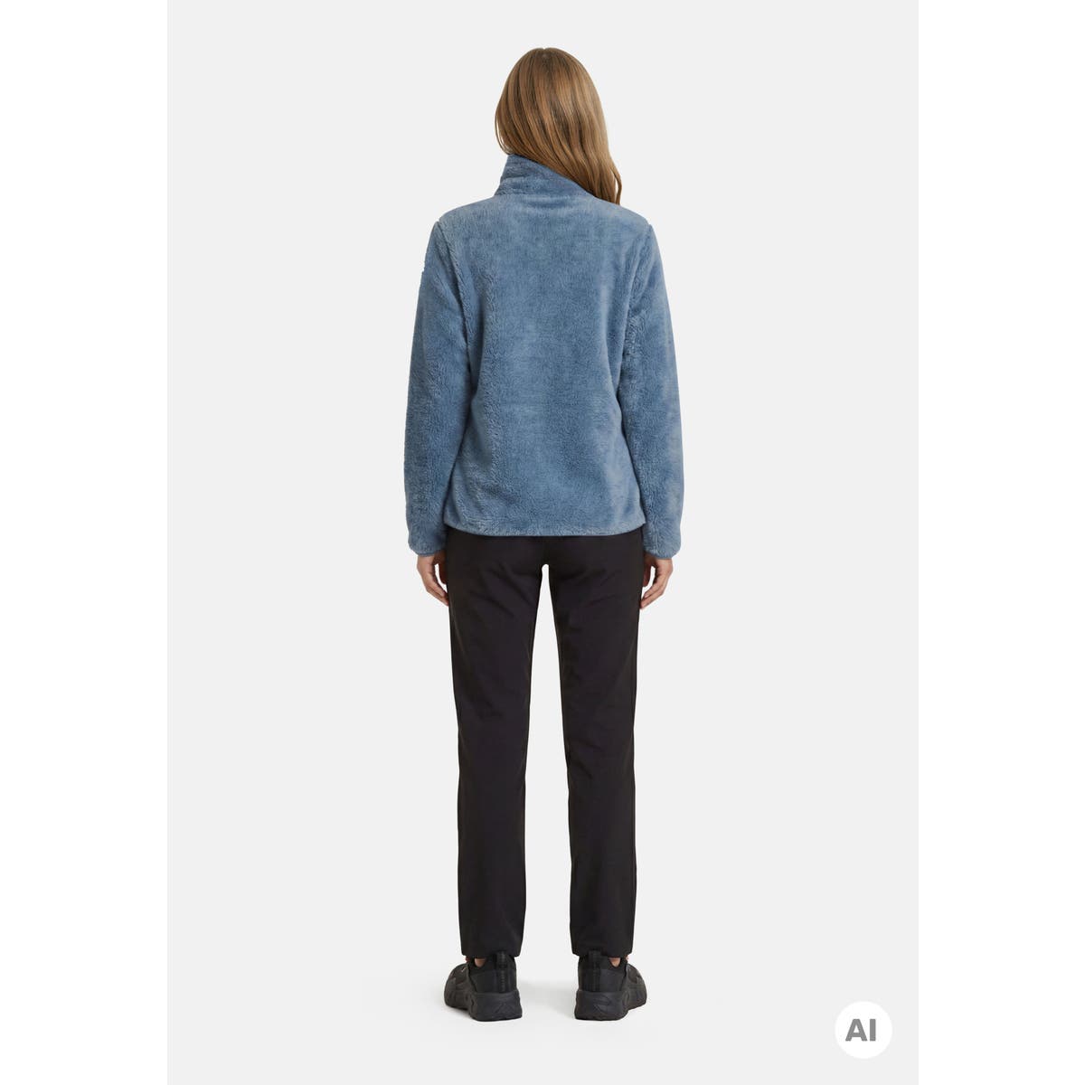 Icepeak Colony Pile Donna – Light Blue, indossato retro