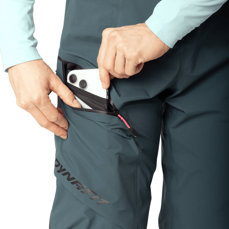 Dynafit Blacklight 3L Pantaloni Impermeabili Donna – Cinder, dettaglio 8