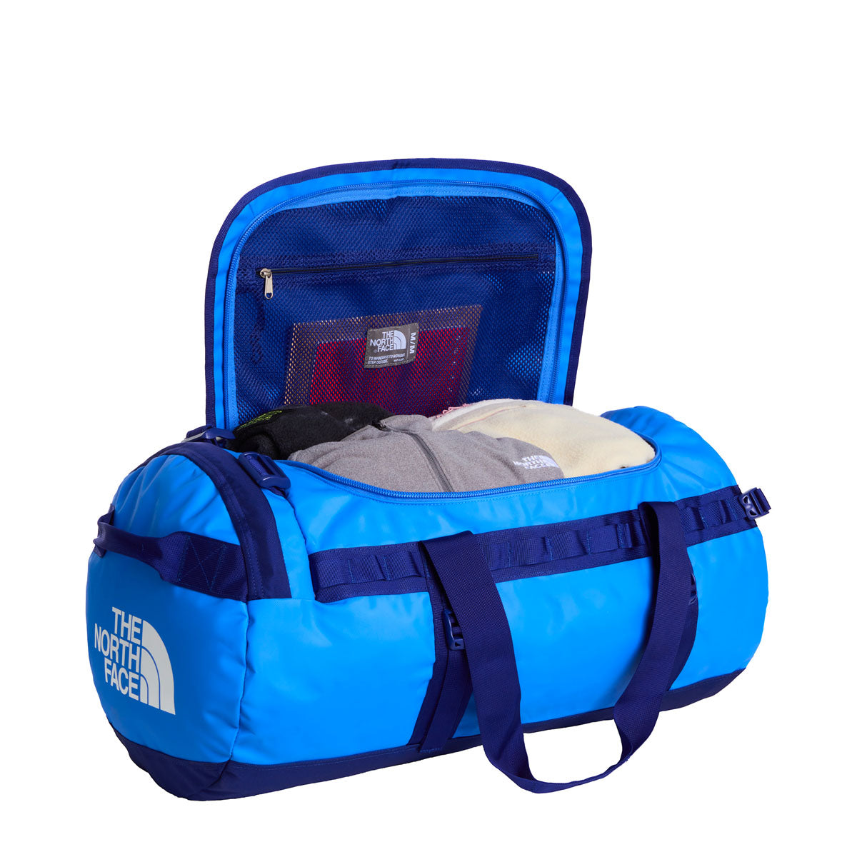 The North Face Base Camp Duffel Borsone da Viaggio Taglia M – Active Blue Bold, dettaglio 1