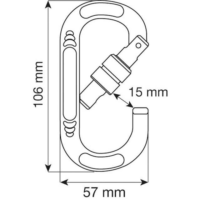 CAMP Oval Compact Lock - Moschettone