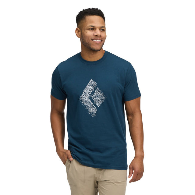 BLACK DIAMOND Engineered Diamond Short Sleeve Tee uomo