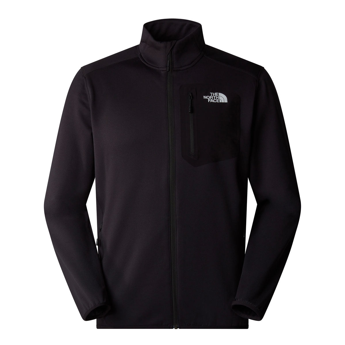 The North Face Crest Pile Full Zip Uomo – Black, dettaglio 1