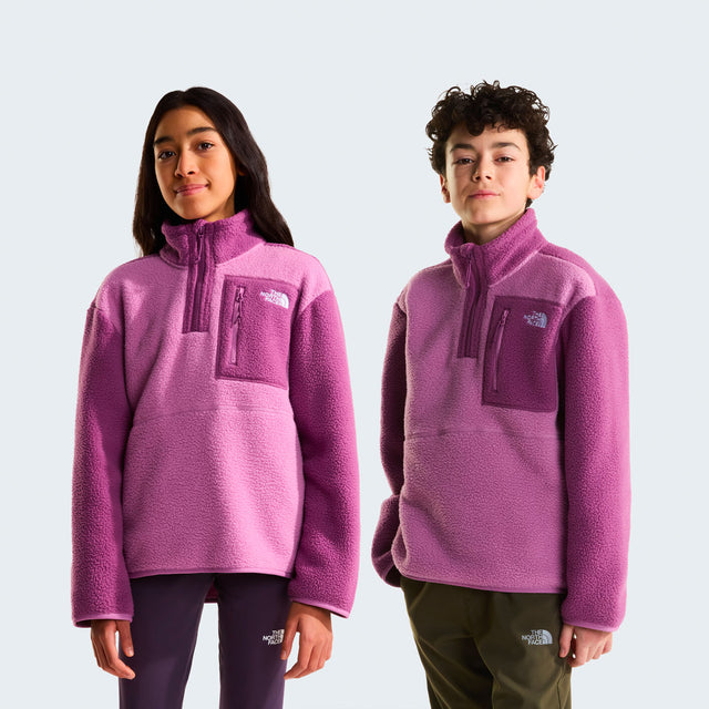 The North Face Giacca in pile Yumiori con cerniera a 1/4 da ragazzi