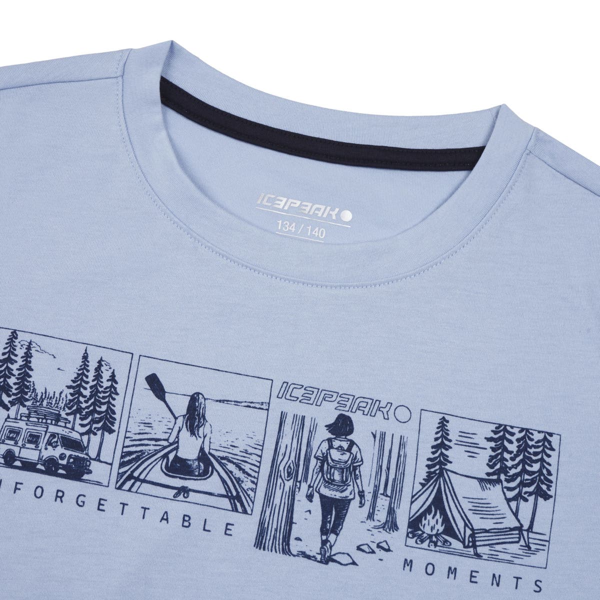 Icepeak Kearny T-Shirt Junior – Sky, dettaglio 1