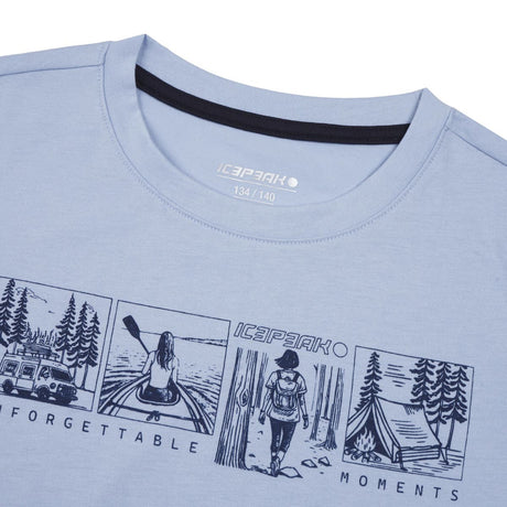 Icepeak Kearny T-Shirt Junior – Sky, dettaglio 1