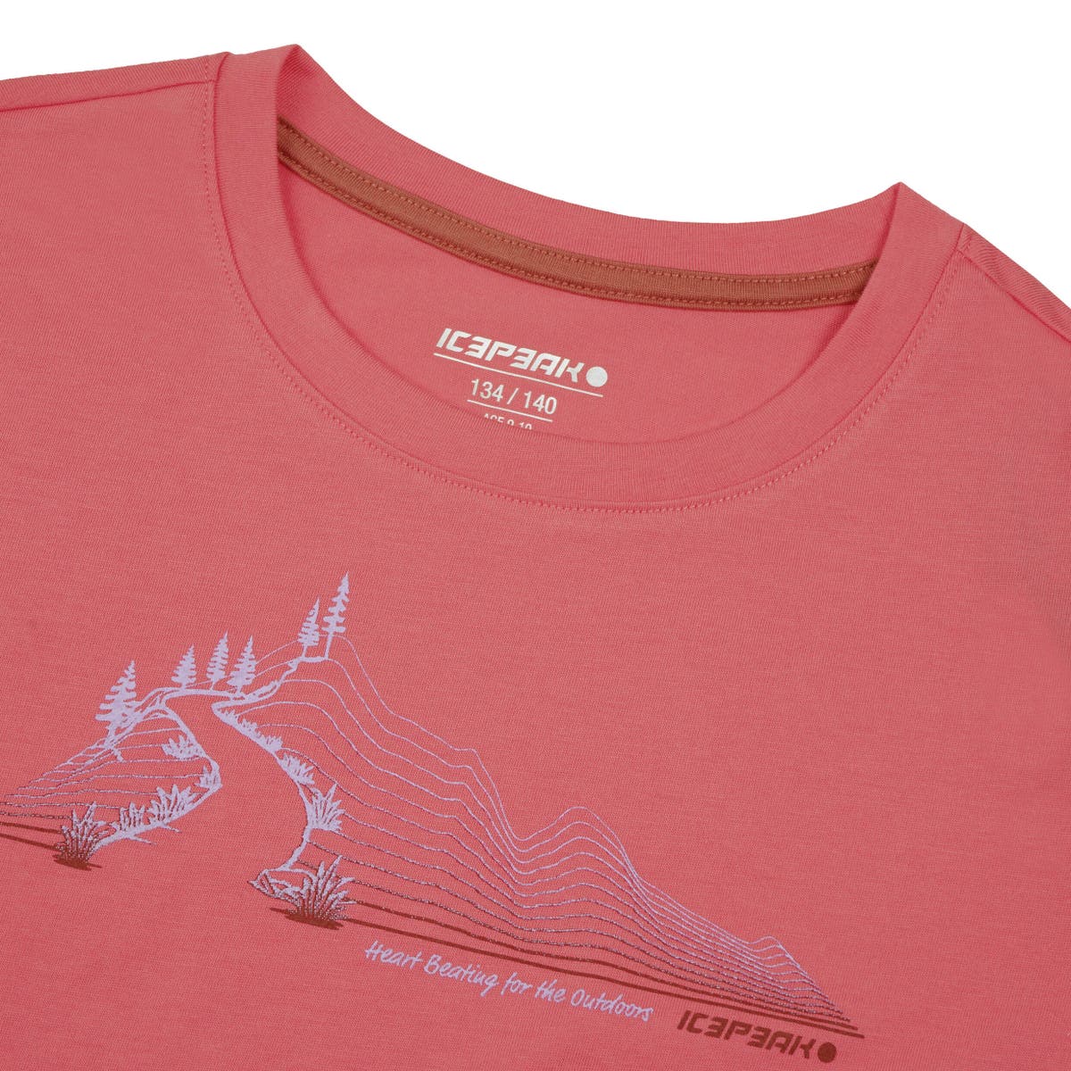 Icepeak Kearny T-Shirt Junior – Coral, dettaglio 1