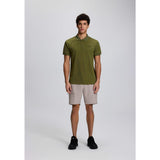 Icepeak Bellmont Polo Uomo – Dark Green, indossato fronte