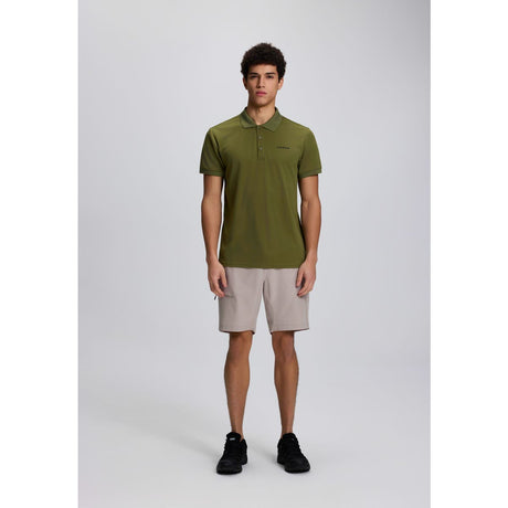 Icepeak Bellmont Polo Uomo – Dark Green, indossato fronte