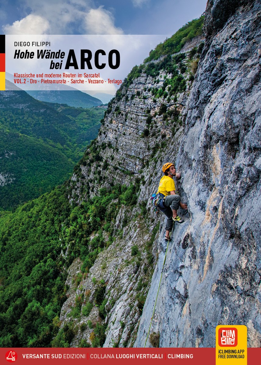 Versante Sud Arco Pareti Vol. 2 Guida Vie Lunghe Tedesco – copertina