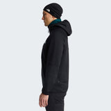The North Face Meteora Polartec Power Stretch Giacca con Cappuccio Uomo – Black, indossato