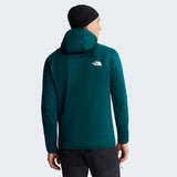 The North Face Meteora Polartec Power Stretch Giacca con Cappuccio Uomo – Pacific Teal, dettaglio