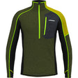 Crazy Ascent Pile Mezza Zip Uomo – Forest, vista frontale