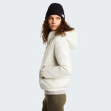 The North Face Hydrenalite Giacca in Piumino con Cappuccio Donna – White Dune, indossato
